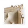Premium tufted designer bed in pearl finish