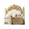Luxury gold detailed master bedroom bed