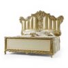 Ornate baroque carved bed frame