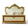 Aurum Majesty Bed with gold carved headboard