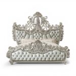 Emperor Dominion Bed with grand carved crown headboard