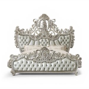 Emperor Dominion Bed with grand carved crown headboard