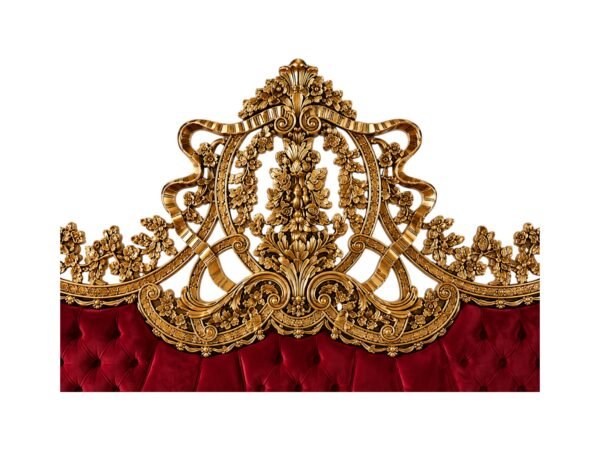 Palace style carved wooden bed