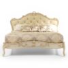 Hamptons Serenity Bed with arched tufted headboard