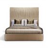 Imperio Skyline Bed with tall vertical headboard