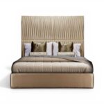 Imperio Skyline Bed with tall vertical headboard