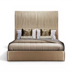 Imperio Skyline Bed with tall vertical headboard