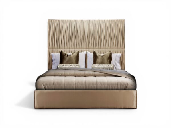Imperio Skyline Bed with tall vertical headboard