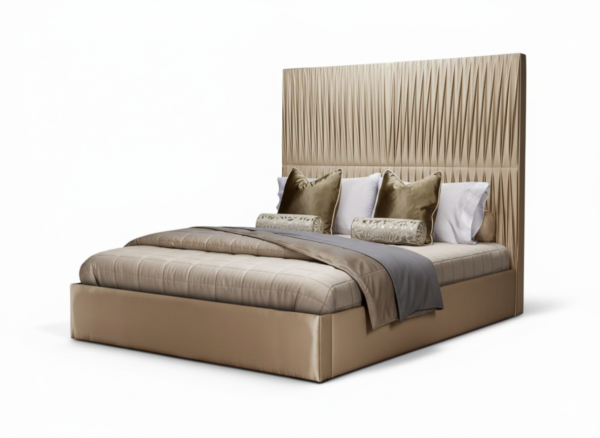 High end platform master bedroom bed