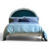 Empress Tiara Bed with arched tufted headboard