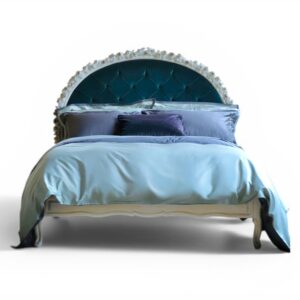 Empress Tiara Bed with arched tufted headboard