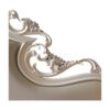 Royal upholstered crown headboard bed