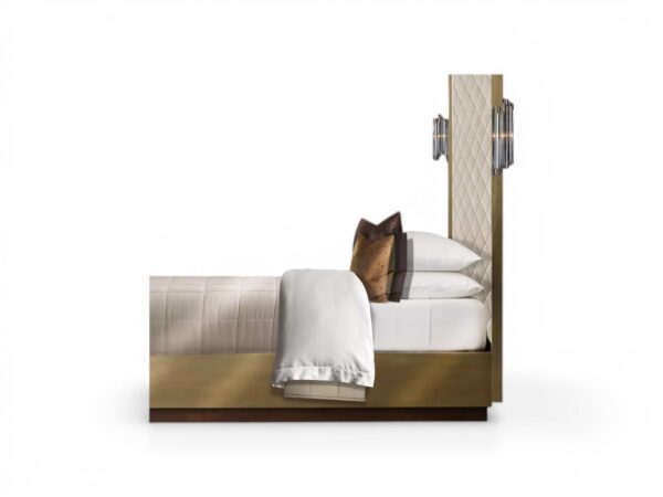 High end modern canopy bed