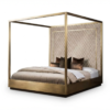 Modern luxury four poster canopy bed