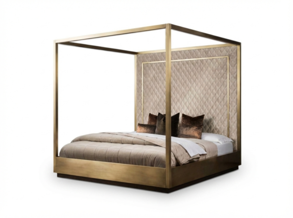 Modern luxury four poster canopy bed