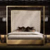 Contemporary master bedroom canopy bed