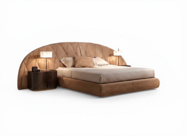 Contemporary statement master bedroom bed