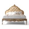 Grand Marquis Bed with tufted gilded headboard