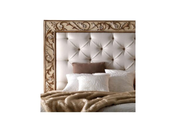Luxury hand carved hardwood bed frame