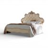 Grand Excelsior Bed with sculpted crown headboard