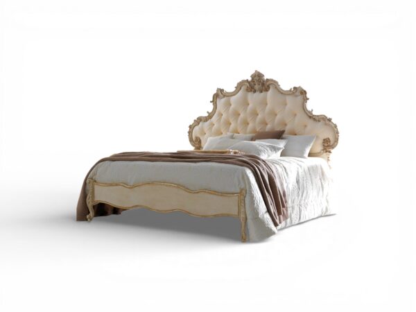 Grand Excelsior Bed with sculpted crown headboard