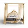 Royal Ascendancy Canopy Bed with carved four poster frame