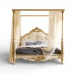 Royal Ascendancy Canopy Bed with carved four poster frame