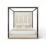 Monarch Pavilion Canopy Bed with architectural frame
