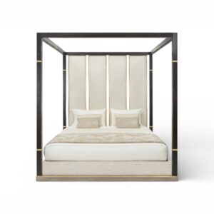Monarch Pavilion Canopy Bed with architectural frame
