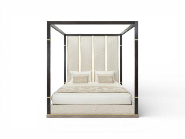 Monarch Pavilion Canopy Bed with architectural frame