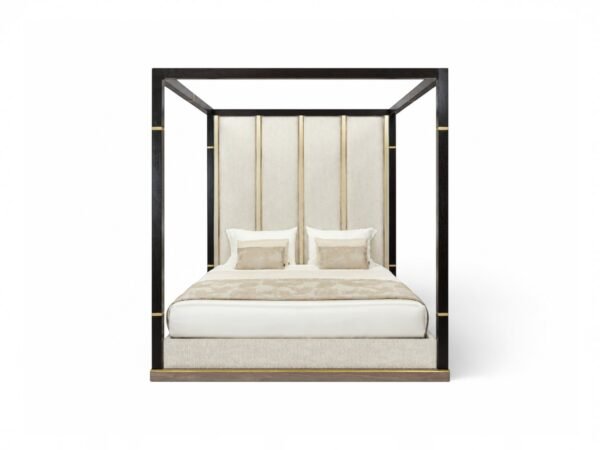 Monarch Pavilion Canopy Bed with architectural frame