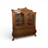 Classic wooden display cabinet with drawers