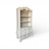Elegant wooden cabinet with open shelving