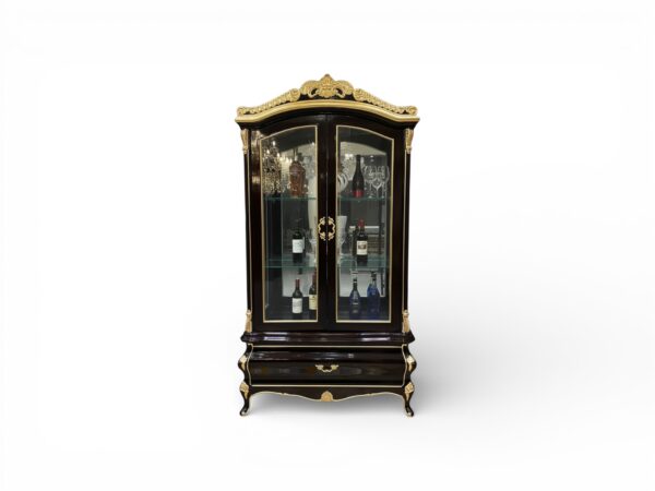 Aurex Noir display cabinet with glass doors