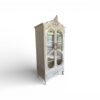 Classic Louis XV armoire in ivory finish