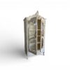 French Rococo armoire with glass panels