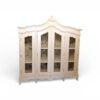 Classic Louis XV armoire with glass doors