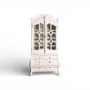 Zelvion Crest cabinet with carved glass doors