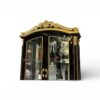 High-gloss black cabinet for elegant interiors