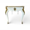 High end white and gold office desk