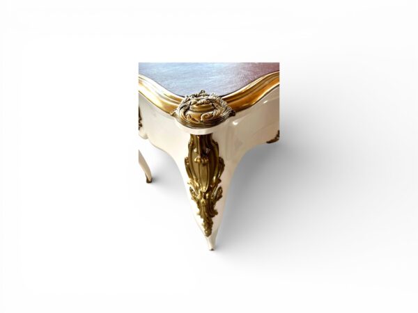 Ornate gilded wooden desk furniture