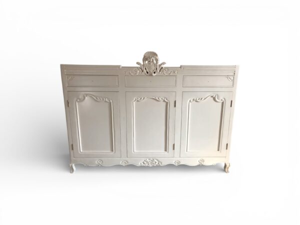 Classic carved wooden sideboard cabinet