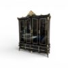 Premium designer wardrobe with carved crown detailing