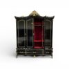 Premium designer wardrobe with carved crown detailing