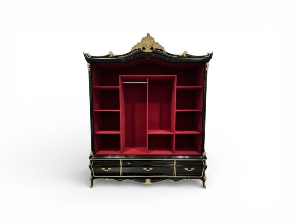 Handcrafted teak wood wardrobe for elegant interiors
