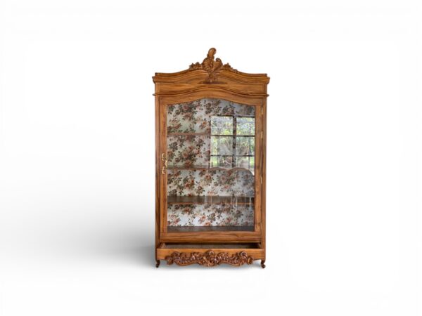 Imperion Display Cabinet in solid teak wood with glass front