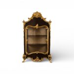 Baroque 17th century cabinet with ornate gold carvings