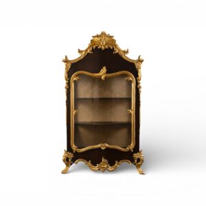Baroque 17th century cabinet with ornate gold carvings