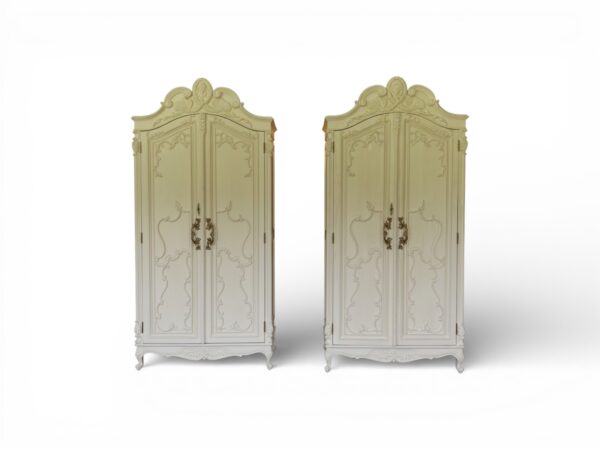 Luxury double-door wardrobe with ornate design