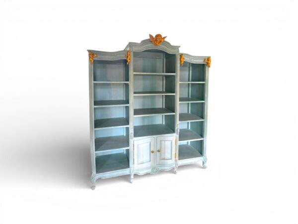 Elegant classic cabinet with open shelving design